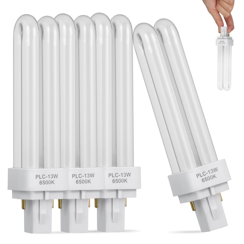 4pcs Compact Fluorescent Bulb 13W Fluorescent Lamp Bulb 2 Pin In Lamp Accessory - Image 1