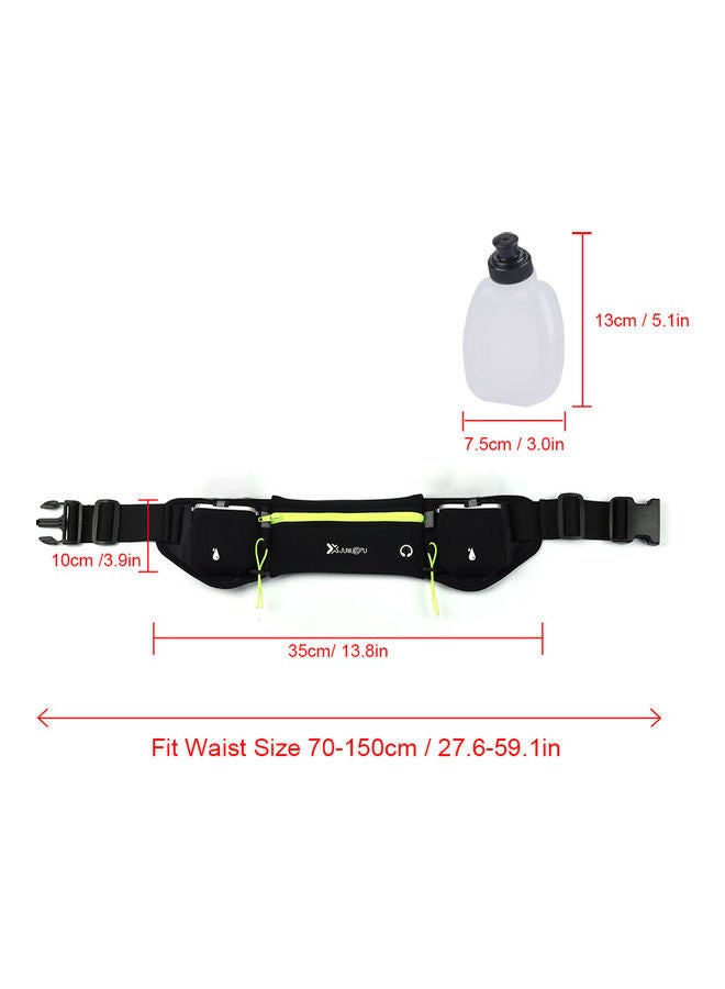 NIBEMINENT Running Waist Bag With Water Bottle 22 x 3cm - Image 4