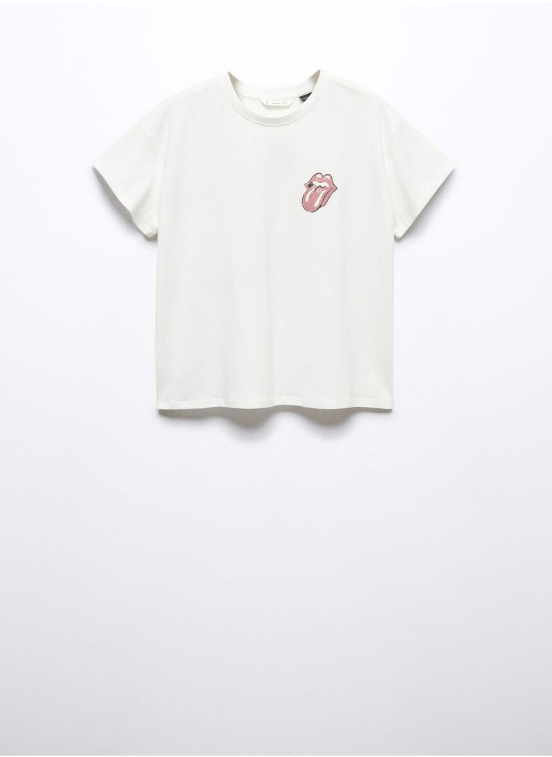 MANGO - Youth Rolling Stones T-Shirt - Image 1