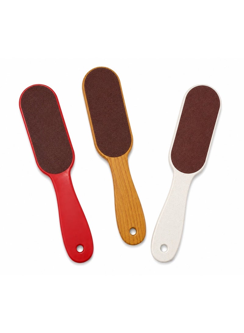 Foot File Callus Remover, Double-Sided Pedicure Foot Scrubber with Comfortable Handle, Assorted Colors 1 pices (Color May Vary) - Image 3