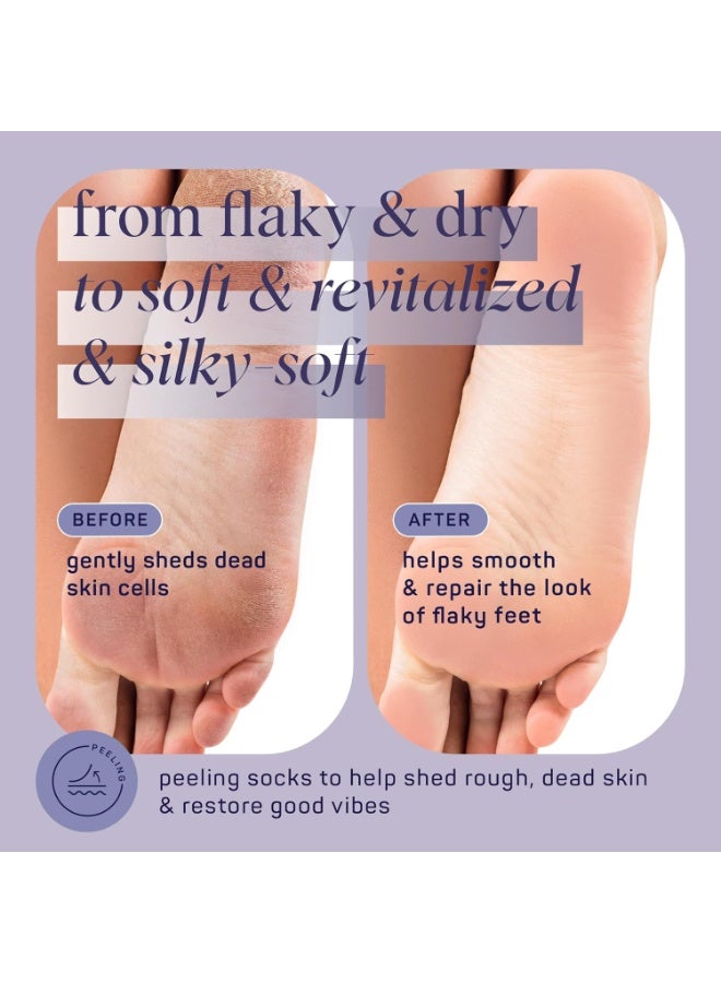 SpaLife SpaLife Beauty Smooth Moves Peeling Foot Masks for Callus Removal – Foot Peel for Dry, Cracked Feet – Made with Natural Fruit Acids AHAs, Honey, Aloe, & Eucalyptus for Softer, Smoother Feet – 8 Pack  - Image 5