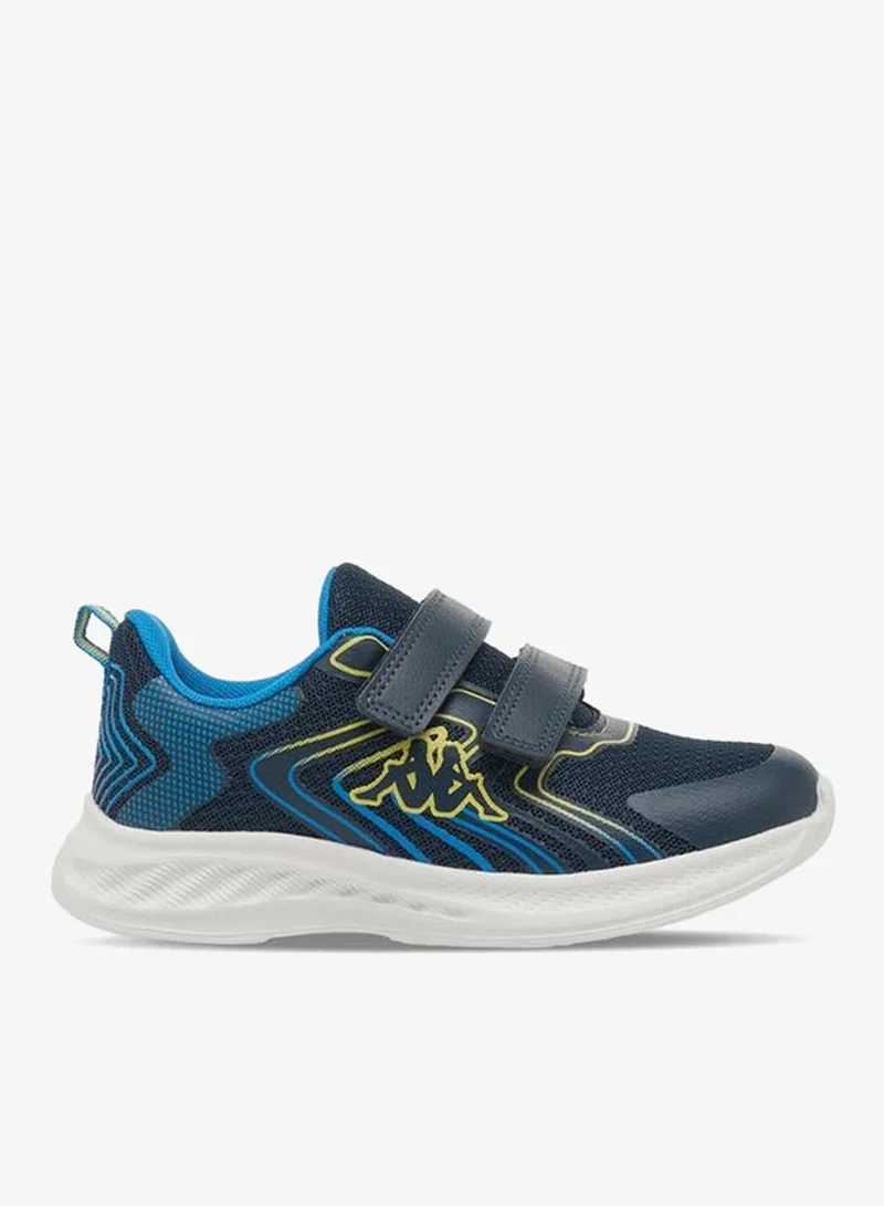 Kappa Boys Logo Print Hook & Loop Sports Shoes