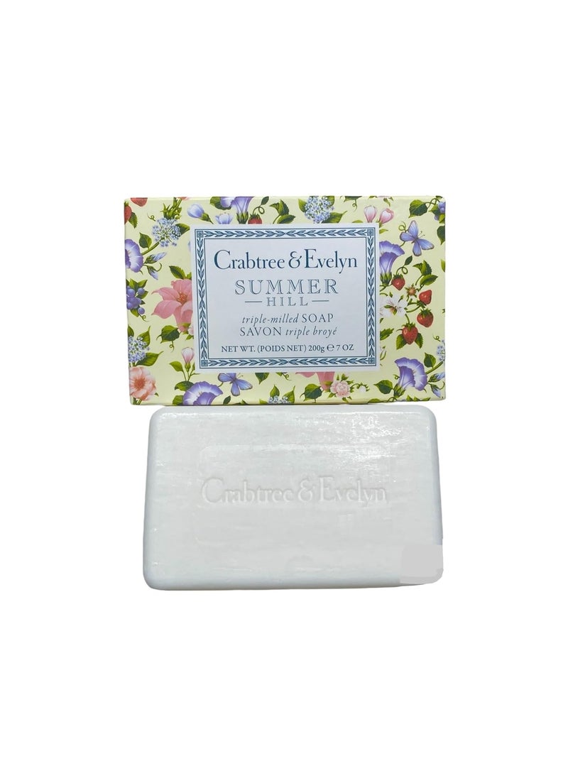 Crabtree & Evelyn Crabtree  Evelyn Summer Hill Triple Milled Soap Bar 7 oz 