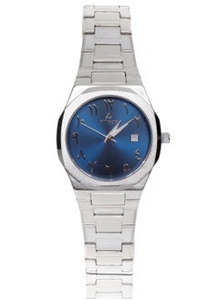 Fitron Fitron Men's Wrist Silver  Watch with Date and Blue Dial with Arabic Numbers  - Image 1
