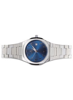 Fitron Fitron Men's Wrist Silver  Watch with Date and Blue Dial with Arabic Numbers  - Image 2
