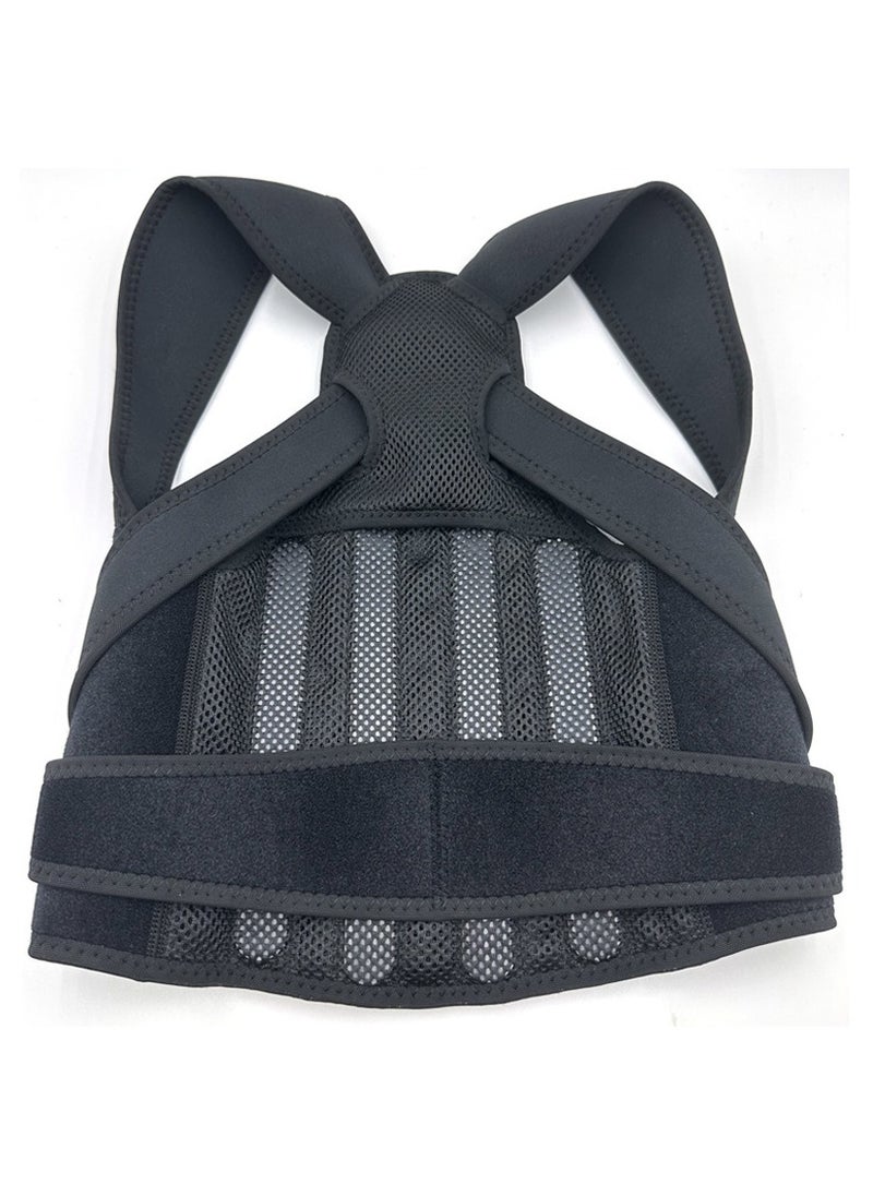 NIBEMINENT - Back Brace and Posture Corrector for Unisex Back Straightener Scoliosis and Hunchback Correction Back Pain Spine Corrector Support Adjustable Posture Trainer - Image 1
