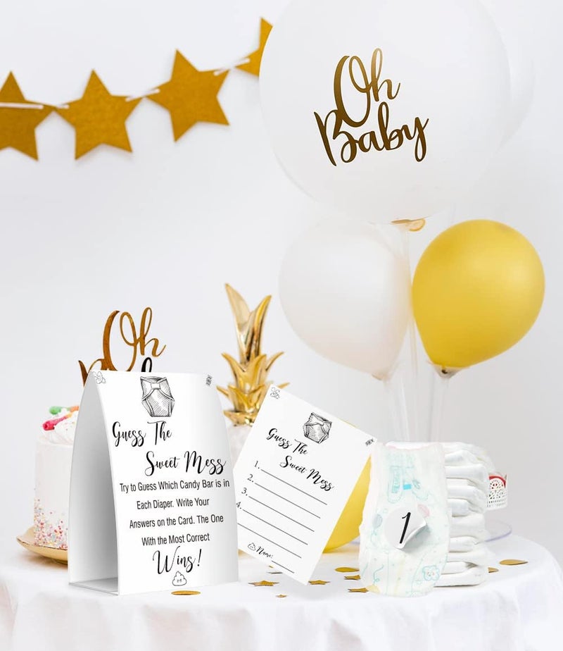Pazag The Sweet Mess - Baby Shower Games The Sweet Name That Poo, Dirty Diaper game - gs006B - Image 2