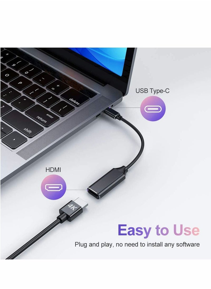 Y&D USB C to HDMI Adapter 4K for Mac OS Type-C [Thunderbolt 3] Compatible with MacBook Pro 2019/2018/2017 Air Galaxy Dell XPS Pixelbook Microsoft and More (1 Pack)  - Image 2