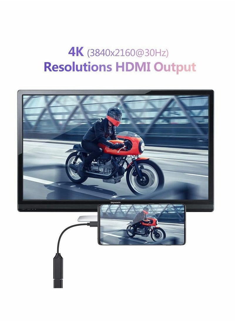 Y&D USB C to HDMI Adapter 4K for Mac OS Type-C [Thunderbolt 3] Compatible with MacBook Pro 2019/2018/2017 Air Galaxy Dell XPS Pixelbook Microsoft and More (1 Pack)  - Image 4