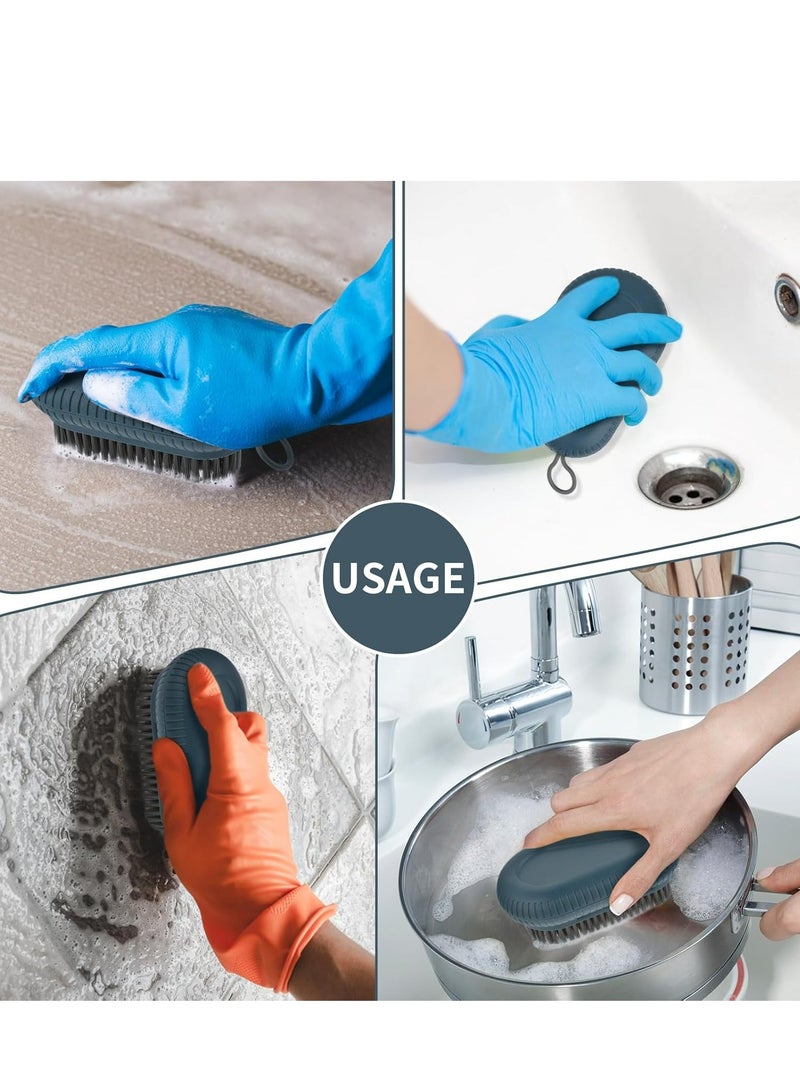 Oasisgalore Clothes Shoes Cleaning Brush Soft Scrub Brush，Easy to Grip Household Cleaning Brushes Tool - Image 4