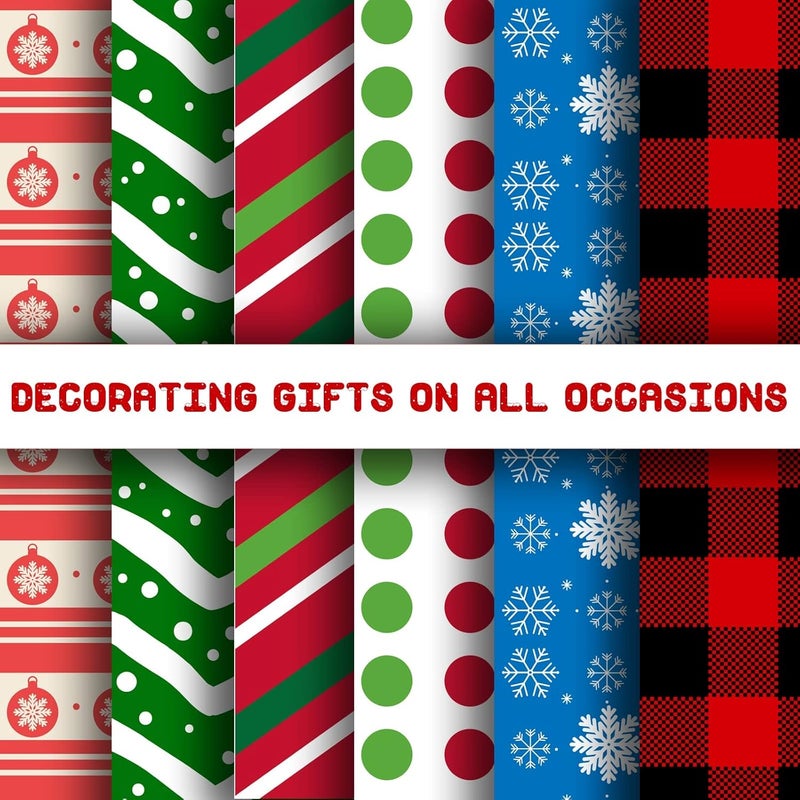 VIMUSFUN Christmas Gift Bags, 34pcs Assorted Sizes With Ribbon Ties&Tags, Xmas Favor Goody Reusable Plastic Holiday Gift Bag Bulk Jumbo/Extra Large/Medium - Image 3