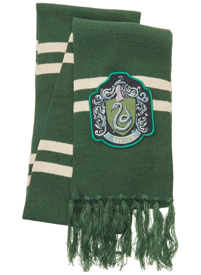 Harry Potter Slytherin Patch Knit Scarf - Image 2