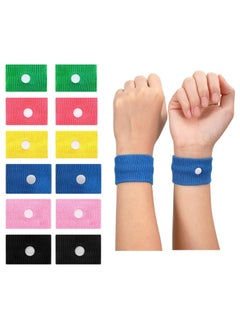 GNAFOTU Motion Sickness Bands for Adult Kids, Nausea Relief Acupressure Wristband Bracelets for Pregnancy Morning Sea Car Travel Sickness, Multicolor 6 Pairs  - Image 1