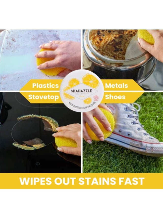 Shadazzle Natural Multi-Purpose Cleaner & Polish - Lemon - 300g x 2 (Eco-Friendly & Chemical-Free) - Image 2