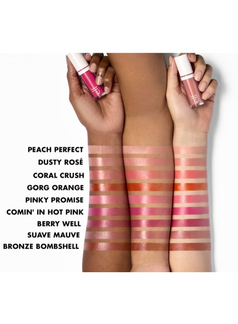 إلف Camo Liquid Blush, Long-Lasting Liquid Blush For High-Pigment Colour, Creates A Soft, Dewy Finish Orange - Image 3