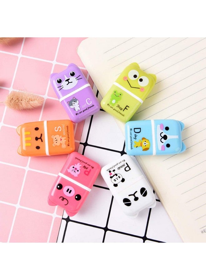 Odowalker 24 Pack Pencil Erasers, Cute Erases Pencil Eraser With Clean Up Roller Pencil Eraser Shaving Roller Case Erasers For Party Favors Gift Supplies - Image 4
