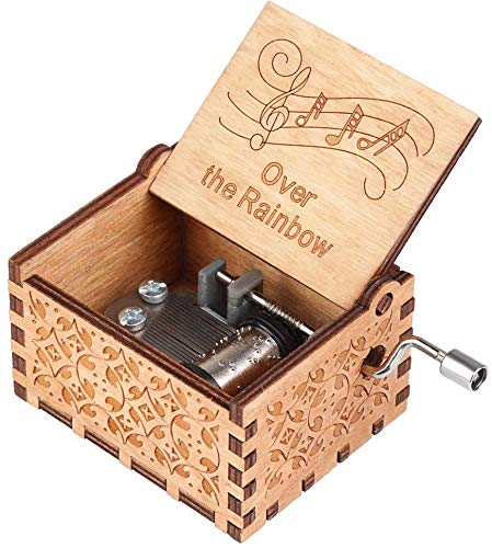Muzero Over The Rainbow Music Box - Gift for Wife Valentine Day Husband Boyfriend Girlfriend Women Gifts for Birthday Anniversary Christmas Hand Crank Musical Box Play Over the Rainbow - Image 2
