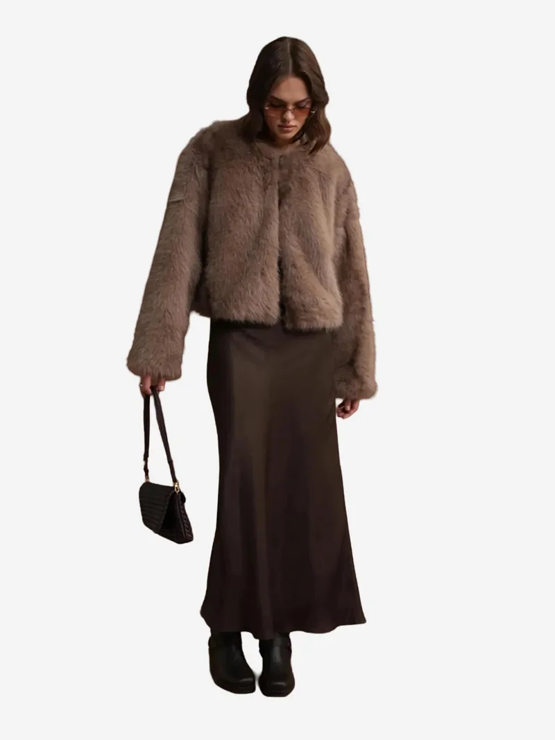 MixRay Mixray Faux Fur Jacket