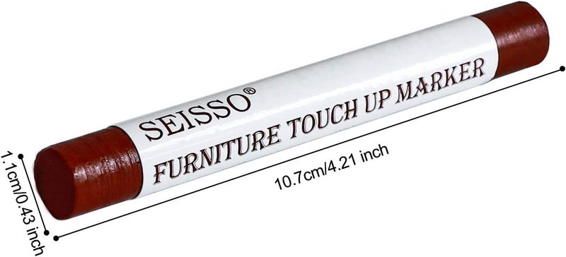 SEISSO Wood Filler Sticks, Furniture Wax Crayons for Scratches, 10 Pcs Wood Floor Repair Wax Filler Sticks, Touch Up Wax Sticks Repair Kit for Scratches, Holes, Floor, Laminate, Carpenters - Image 4