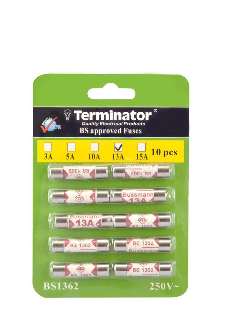 Terminator Terminator Fuse 13A Ceramic 10Pcs TCF 13A 