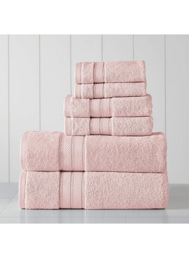 Modern Threads Amrapur Overseas 6-Piece SpunLoft Towel Set, Blush - Image 1
