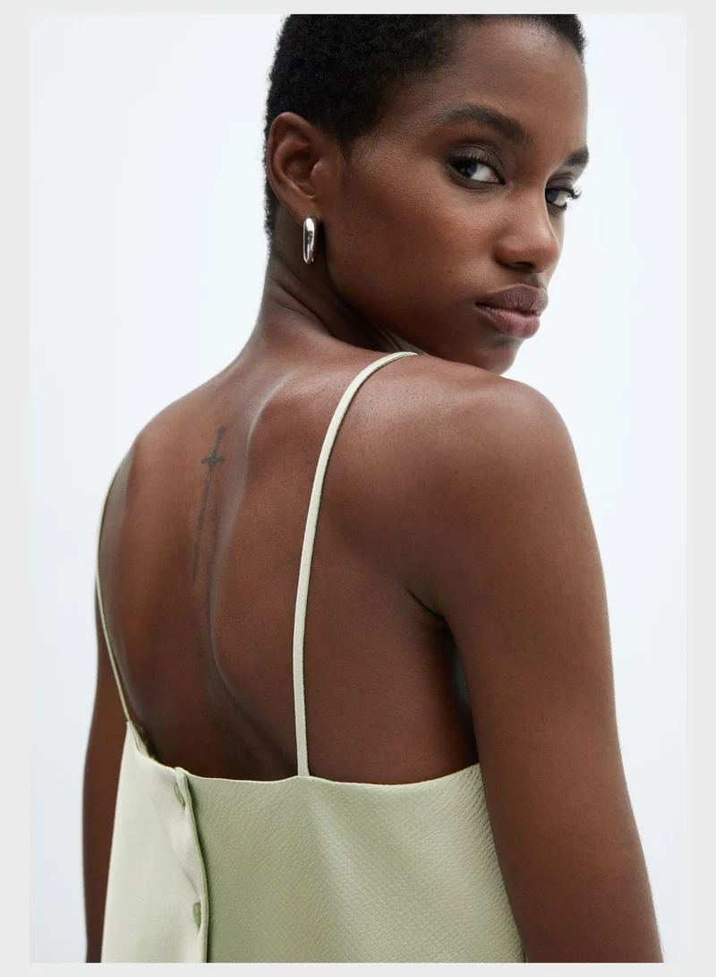 MANGO Strappy Crop Top