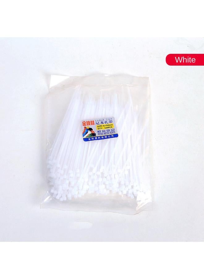 Bluejw Factory Wholesale Cable Tie Self-locking Cable Tie Strong Tension White Black Plastic Strap Cable Tie  - Image 1