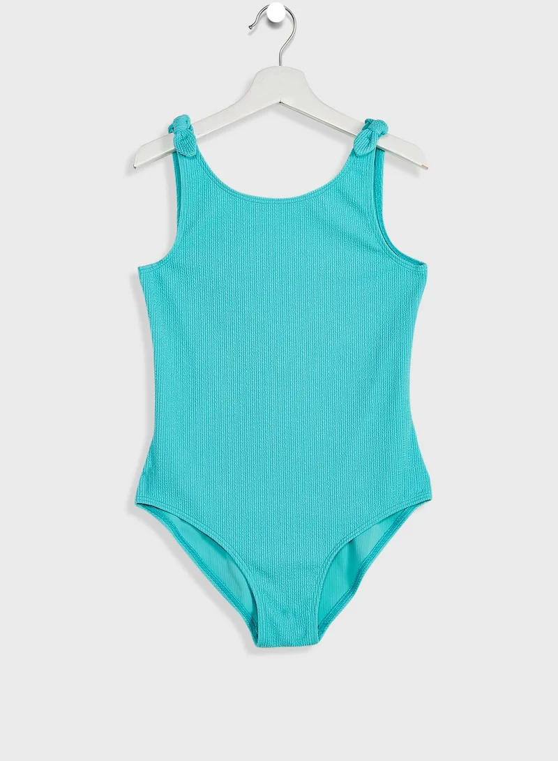 Marks & Spencer Kids Crinkle Bow Swimsuit