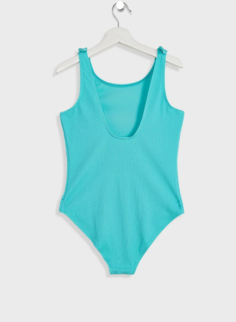 Marks & Spencer Kids Crinkle Bow Swimsuit