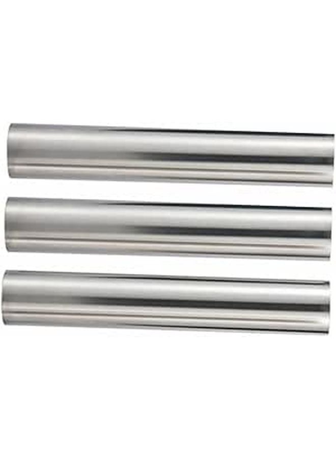 Stainless Steel Non Stick Baking Molds 3 Piece Set For Cream Rolls And Desserts Easy Clean Storage - Image 1