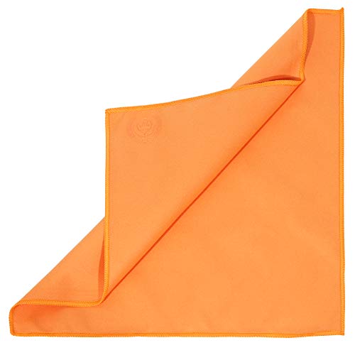Mivi MI&VI Synthetic Chamois Microfiber Instrument Cleaning & Polishing Cloth for Violin, Viola, Cello, Bass, Guitar, Saxophone, Flute 12x12in (Tangerine-Orange) - Image 2