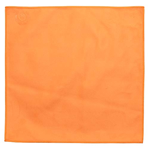 Mivi MI&VI Synthetic Chamois Microfiber Instrument Cleaning & Polishing Cloth for Violin, Viola, Cello, Bass, Guitar, Saxophone, Flute 12x12in (Tangerine-Orange) - Image 3