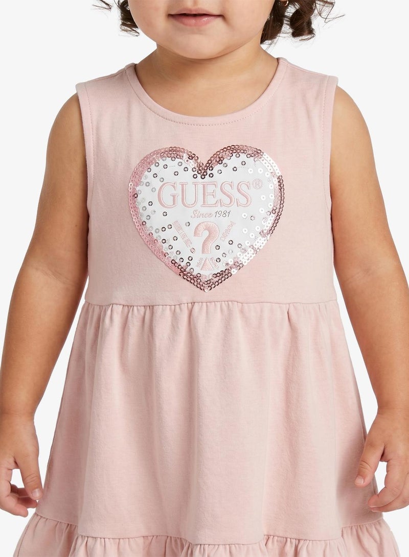GUESS Infant Sleeveless Mini Dress With Panties - Image 3