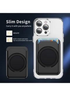 Generic Hot Sale Ace Bracket Skin Sense Card Bag For All Mobile Phone 360 Rotating Ring Bracket-Color:Black  - Image 5