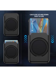 Generic Hot Sale Ace Bracket Skin Sense Card Bag For All Mobile Phone 360 Rotating Ring Bracket-Color:Black  - Image 4