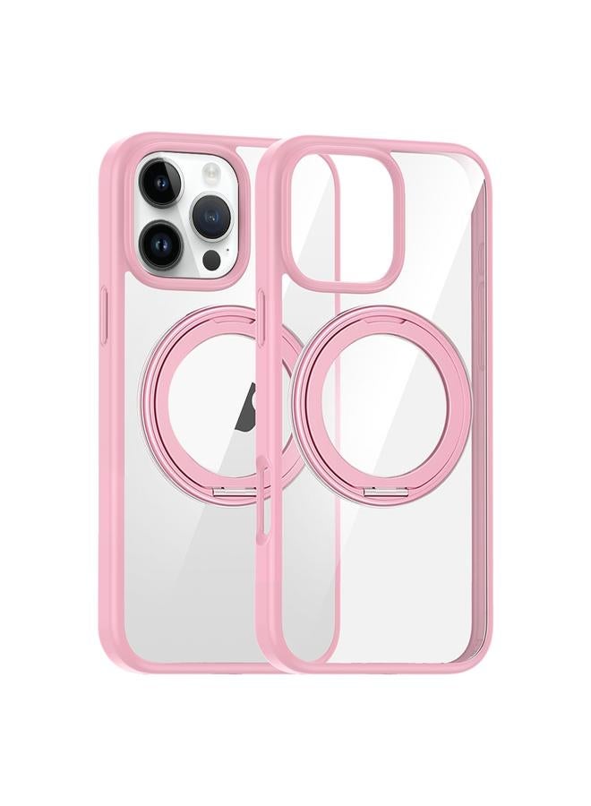 S-TOP Case For iPhone 14 Pro Max High Transparency 360 Degree Rotating Holder MagSafe Phone Case - Image 1