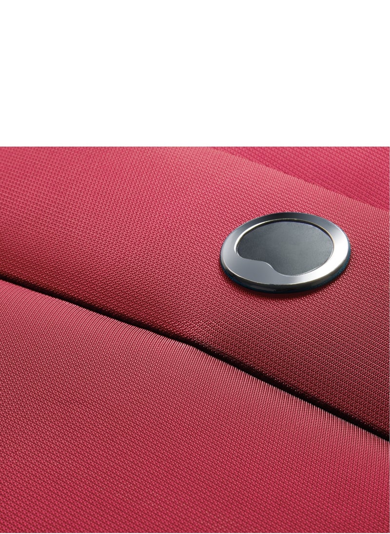 DELSEY Paris Cuzco 68cm Softcase 4 Wheel Check-In Luggage Trolley Case Red - 00390681104  - Image 4