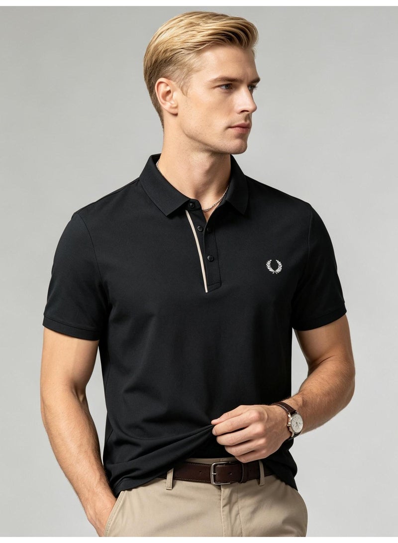 FRED PERRY ice silk Polo shirt for men and women in summer, light and breathable lapels, short sleeves, business and leisure, quick-drying semi-sleeve tops. - Image 2