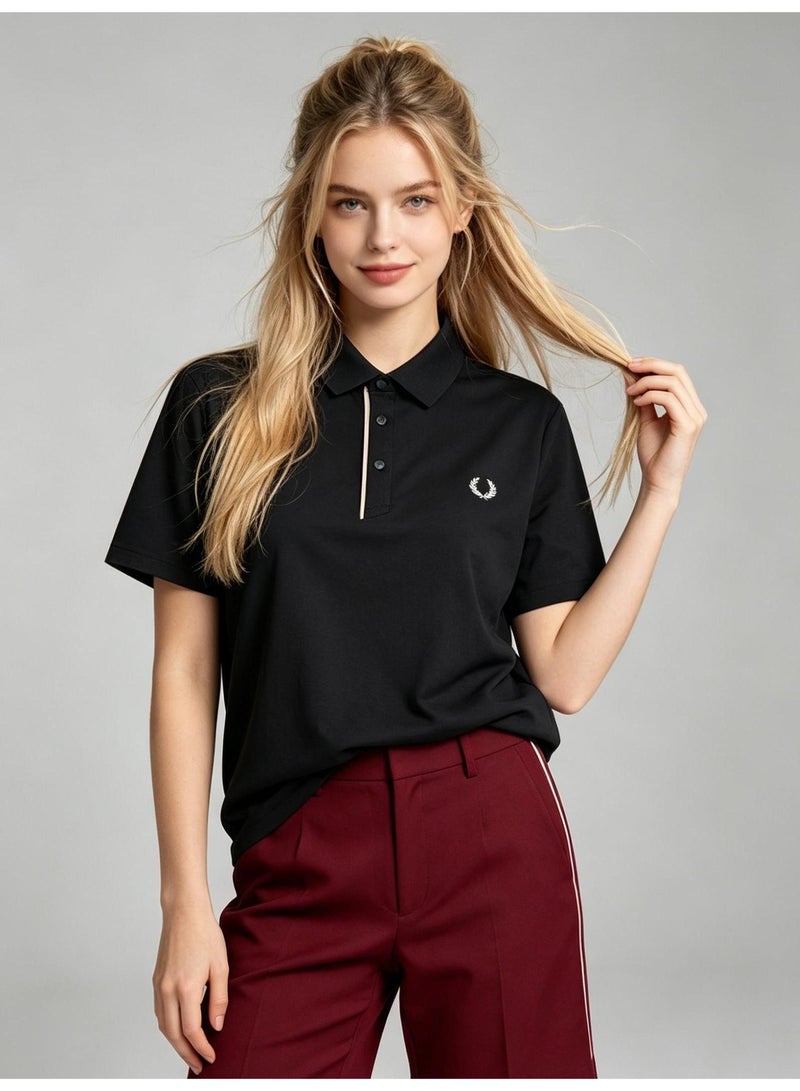 FRED PERRY ice silk Polo shirt for men and women in summer, light and breathable lapels, short sleeves, business and leisure, quick-drying semi-sleeve tops. - Image 4