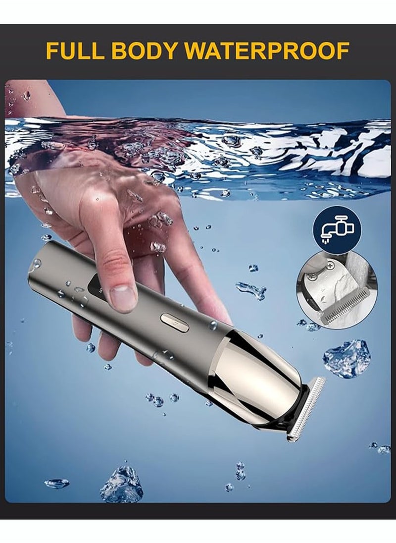 Luttec Waterproof Electric Clippers，11-in-1 Hair Clippers Beard Trimmer for Men,Type-C Nose Trimmer Metal Aluminum Hair Trimmer Body Trimmer Facial Trimmers  - Image 2
