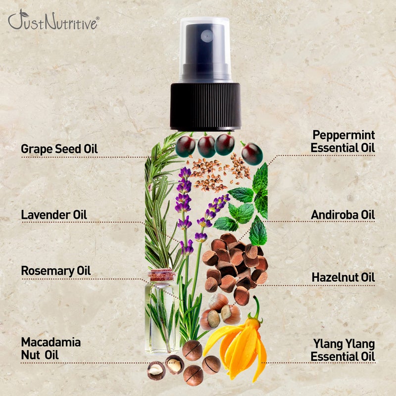 Just Nutritive Adult Women's Hair Treatment Oil, Nourishing and Strengthening, 4 oz, Liquid, SLS and Chemical Free, Ideal for Thinning Hair and Hair Loss Regrowth - Image 4