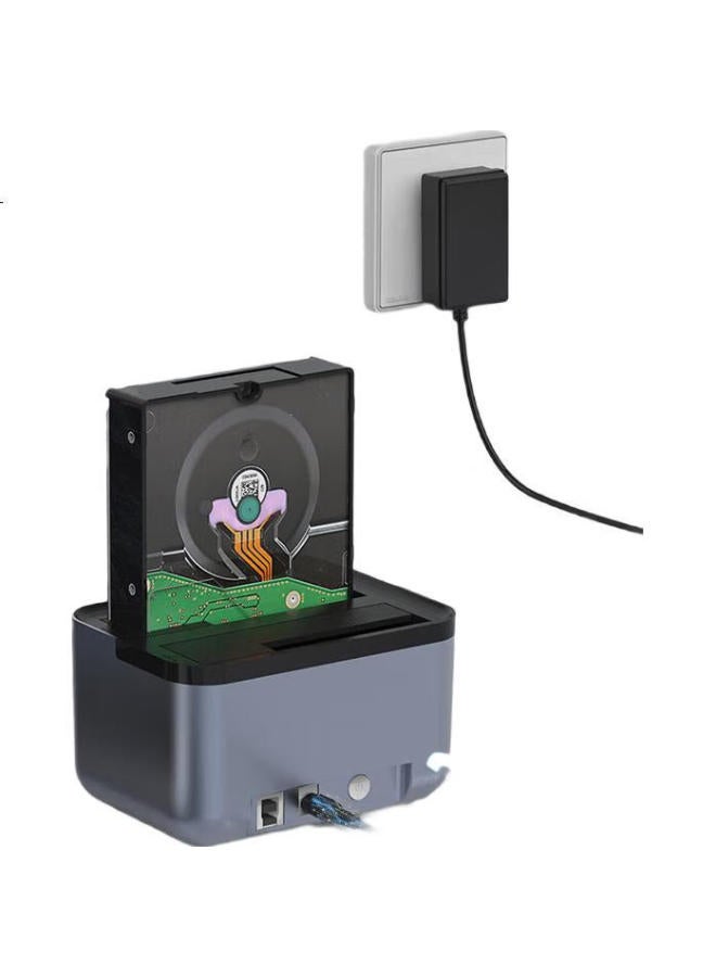 Godo Mechanical Ssd Enclosure Base, 2.5/3.5 Inch, Usb3.0 External Sata Dual-Bay, Compatible With Laptops And Desktop Computers, External Portable Hard Drive Enclosure, Universal - Image 3