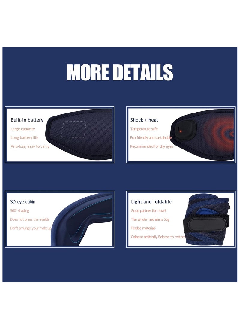 General Rechargeable Hot & Cold Eye Mask, Eyestrain Relief Hot Sleep Eye Mask Massage  - Image 5