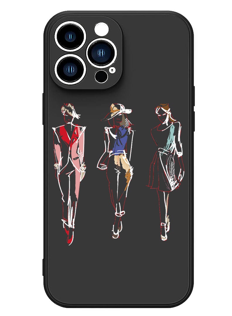 Theodor Protective Slim Fit Case Liquid Silicone Cover with Full Body Protection Anti-Scratch Shockproof Case For iPhone 12 Pro Max Black  - Fashion white - Image 1