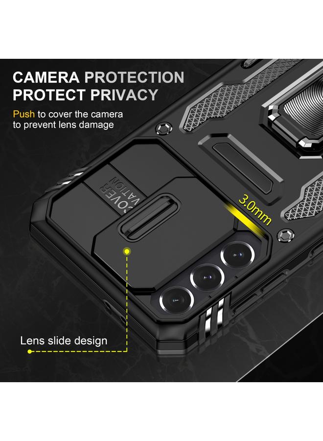 اس-توب جراب لهاتف Samsung Galaxy S22+ 5G Armor PC + جراب هاتف TPU Camera Shield - Image 5