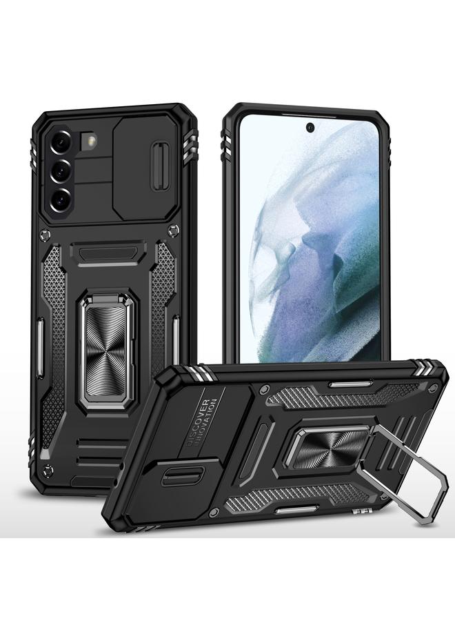 اس-توب جراب لهاتف Samsung Galaxy S22+ 5G Armor PC + جراب هاتف TPU Camera Shield - Image 1