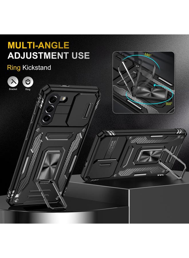 اس-توب جراب لهاتف Samsung Galaxy S22+ 5G Armor PC + جراب هاتف TPU Camera Shield - Image 4