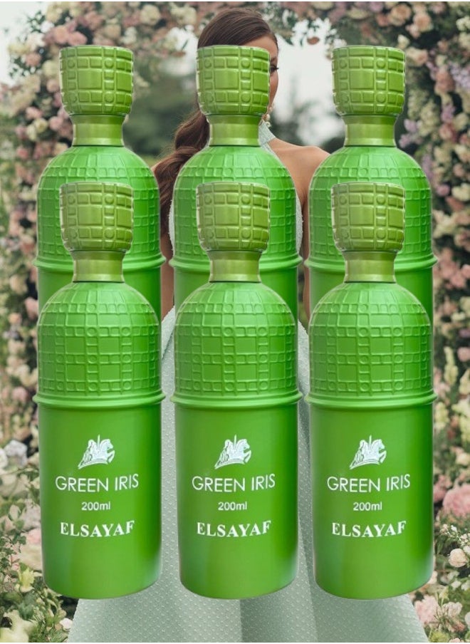 IRIS 6 Pieces Green Iris Perfume 200ML  - Image 1