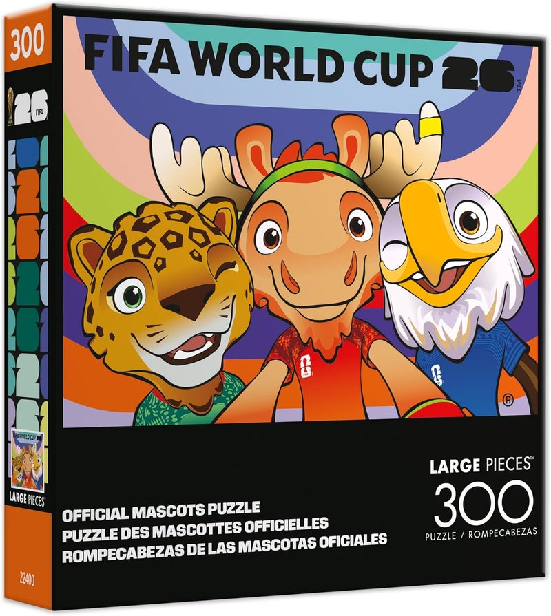 Buffalo Games FIFA World Cup 2026 Official Mascots 300 Large Piece Jigsaw Puzzle - Image 1