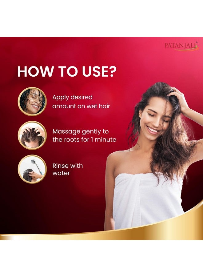 باتانجالي منظف الشعر كيش كانتي شيكاكاي 650 مل، شامبو مرطب طبيعي للشعر الجاف والتالف، منظفات فروة الرأس للرجال والنساء، لجميع أنواع الشعر - Image 3